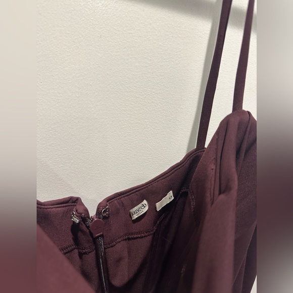 House of CB Lani Merlot Corset Maxi Dress Red - Picture 14 of 16